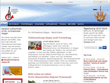 Tablet Screenshot of kirchenkreis-siegen.de